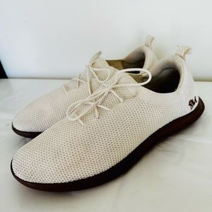 Neeman's ReLive Knit Casual Sneakers for Men - Size 8 - cream/brown